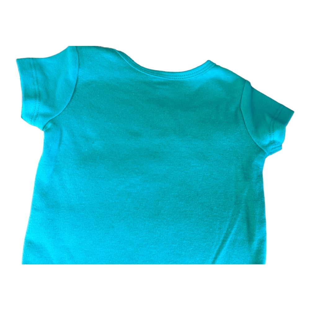 Carter's Girls 3m Pink/Teal Graphic Onsie - Picture 4 of 6